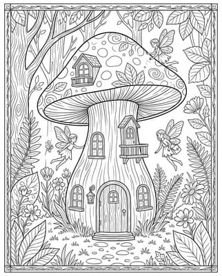 신비한 버섯 나무집