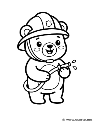 소방관 아기 곰