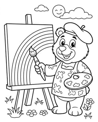 화가 곰돌이의 무지개