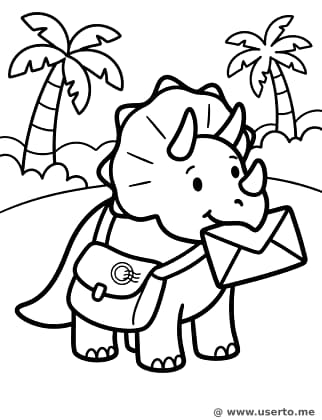Dino-Postzustellung