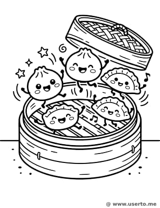 Fröhliche Dim-Sum-Party