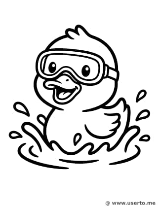 Little Duck's First Swim