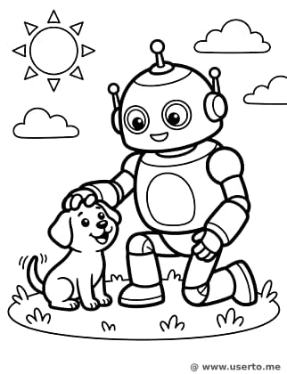 Bleep-Bloop and His Furry Friend