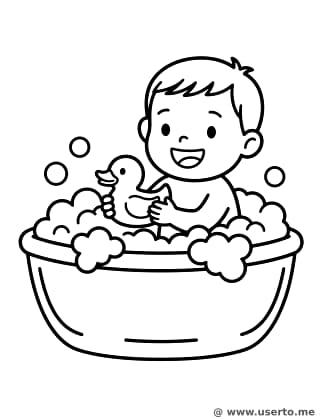 보글보글 거품 목욕