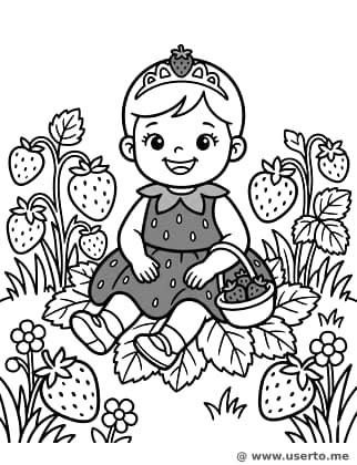 딸기 들판 공주님