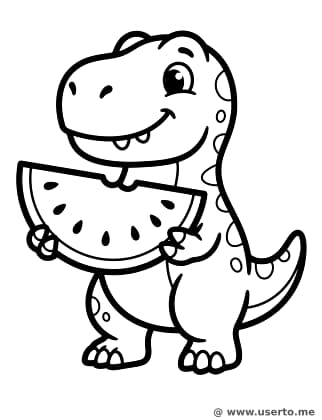 행복한 공룡의 간식 시간