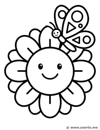 나비와 해바라기