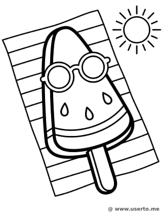 일광욕하는 수박 바