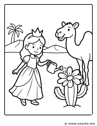 Blumenprinzessin der Wüstenoase