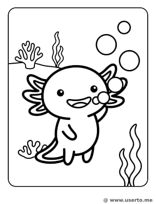 Axolotl Bubbles Party