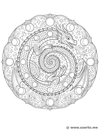 El Dragón Galáctico Enroscado