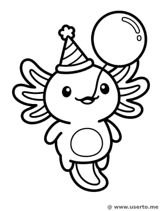 Axolotl's Bubble Party