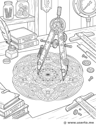 The Clockwork Compass Mandala