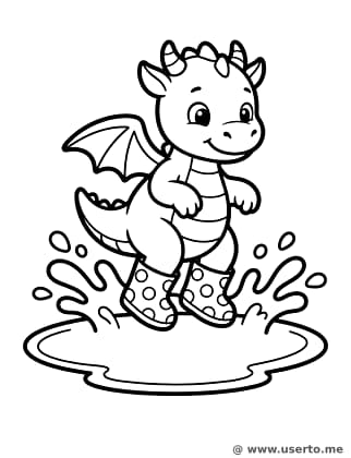 Diversão no Dia de Chuva do Dragãozinho