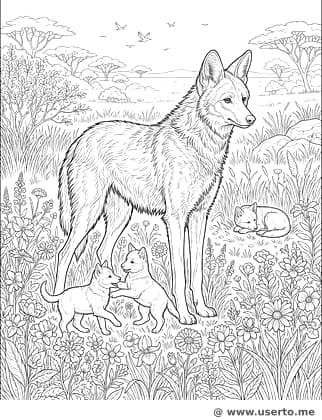 Majestic Maned Wolf Guardian