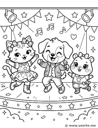 Animal Idol Group Dance