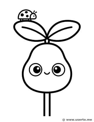 Baby Sprout and Ladybug