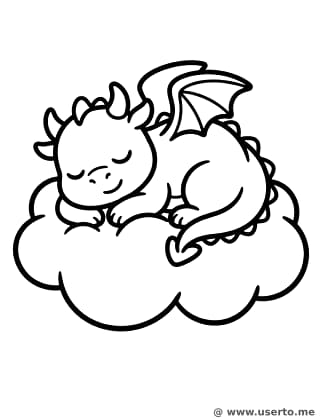 La cama de nubes del dragón dormilón