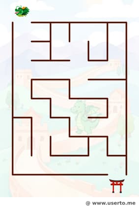 Die Wanderung des freundlichen Drachens auf der Chinesischen Mauer