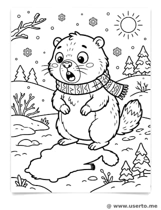 Groundhog's Winter Surprise