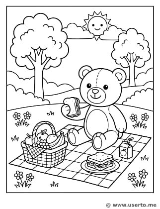 곰돌이의 숲속 소풍