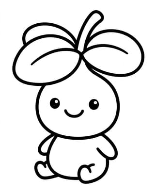 방긋 웃는 새싹 요정