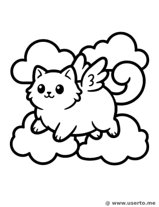 Gatinho Mágico Voador