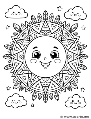 Aztec Sun Mask Fiesta