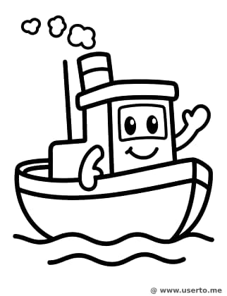 안녕! 꼬마 배의 인사