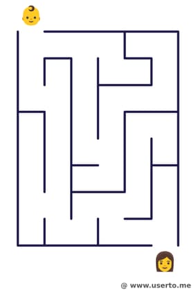 Babys erste Schritte zu Mama