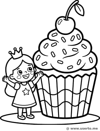 Princess and the Giant Cupcake