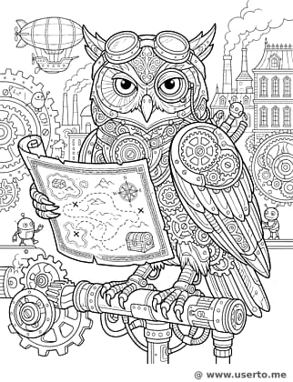 Steampunk Owl Explorer
