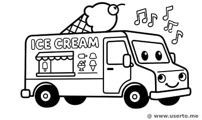 Camioneta de Helados con Música Mágica