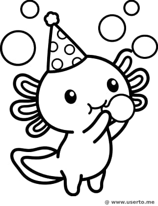 Party-Axolotls Seifenblasen