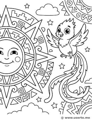 Danza de la máscara del sol azteca