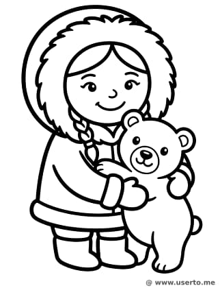 La Princesa del Ártico y su Cachorro de Nieve