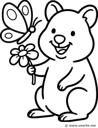 Das Geschenk des freundlichen Quokkas