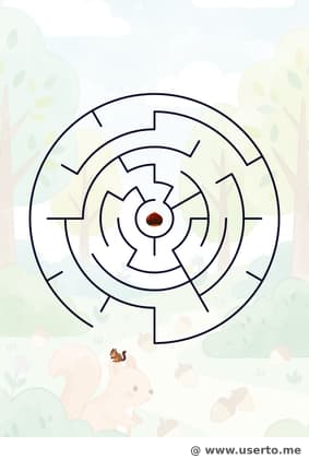 다람쥐의 도토리 찾기