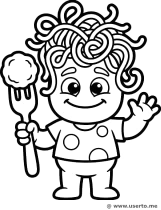 Silly Spaghetti Hair Monster