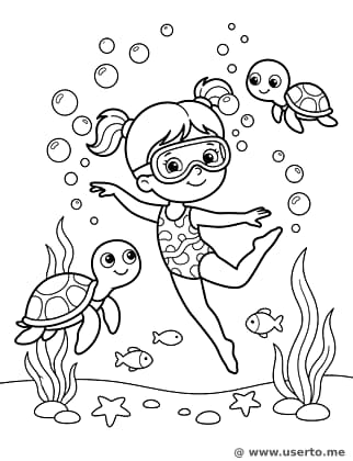 Graceful Underwater Dance
