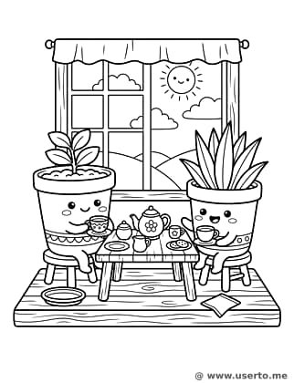 Potted Plants Tea Party