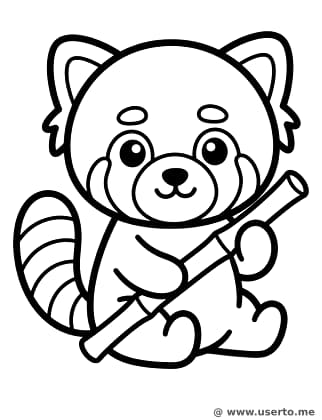 El Snack de Bambú del Panda Rojo