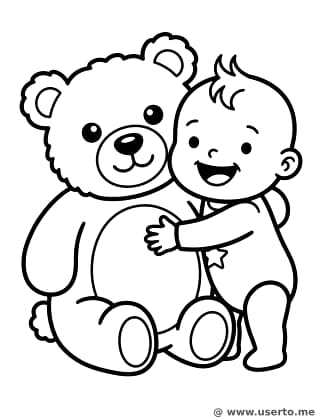 Bebé Feliz y su Gran Peluche