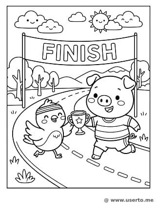 숲속 달리기 시합