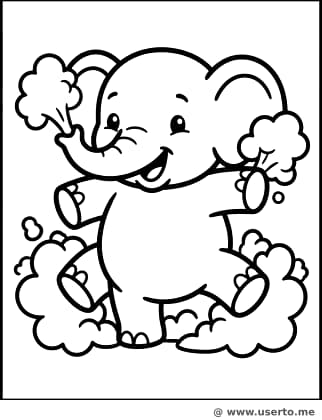 Elefantenbabys Holi-Fest