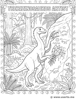 Therizinosaurus the Artist