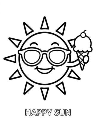Cool Sun with Ice Cream