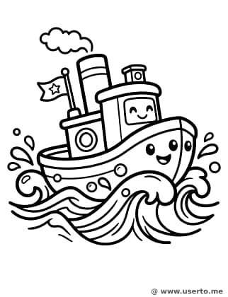 즐거운 꼬마 예인선