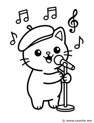 Fröhliches Idol-Kätzchen