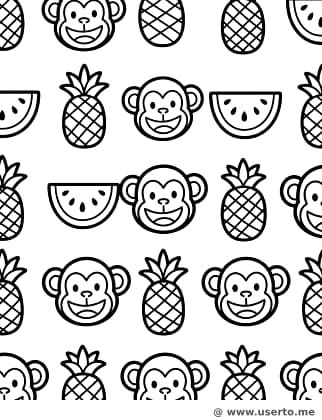 Mosaico Divertido de Frutas de la Selva